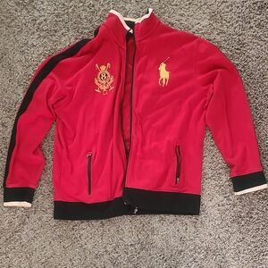 Red Mens Polo Ralph Lauren Jacket with Embroidered Logo